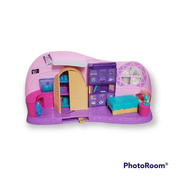 Polly Pocket Bundle • SUV • Go Bed Room Playset • Hidden Places Beach Vibes • - Picture 11 of 14